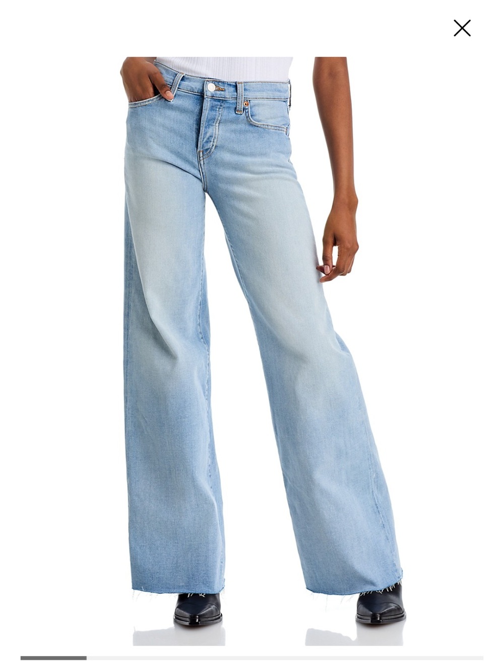 Re/Done mid rise wide leg palazzo jeans - Picture 7 of 7